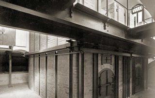 Ofenklappen im Krematorium